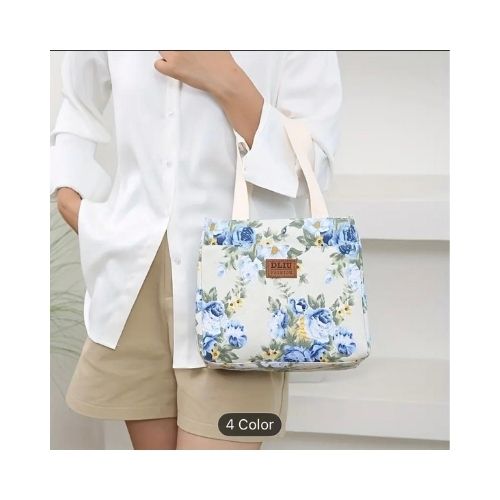 Bolsa de mano floreada