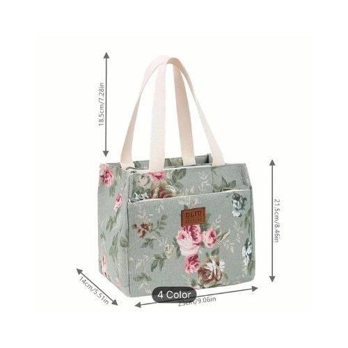 Bolsa de mano floreada