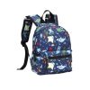 Mochila azul con dibujos del mar