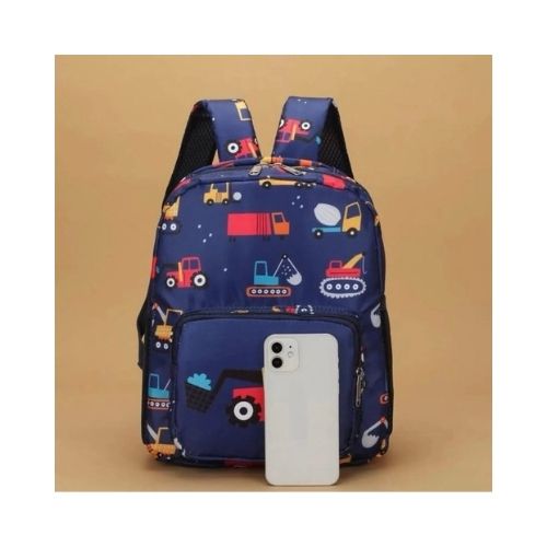 Mochila con estampado de camiones