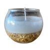 Vela de gel dorada