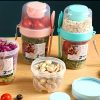 3 recipientes para alimentos con cuchara