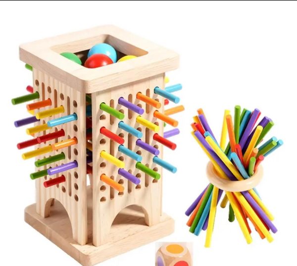 Juego de mesa palitos de madera