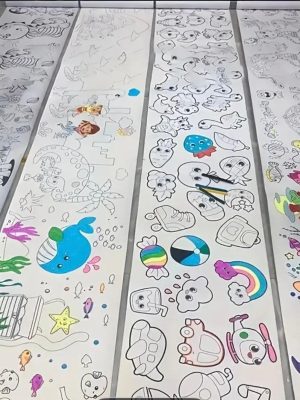 5 rollos para colorear