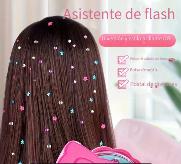 Máquina para el cabello + brillos