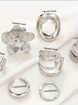 Anillos plateados